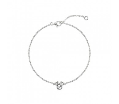 Pulsera Abril Minnie Disney plata