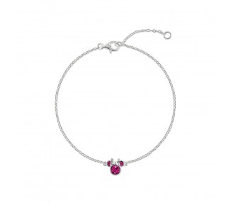 Pulsera Octubre Minnie Disney plata