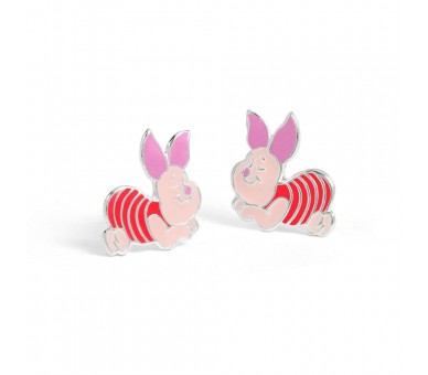 Pendientes Piglet Winnie the Pooh Disney plata