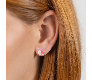 Pendientes Piglet Winnie the Pooh Disney plata