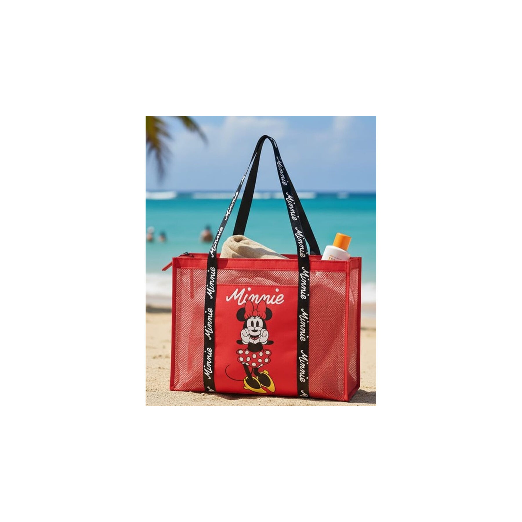 Bolsa playa rejilla Minnie Disney