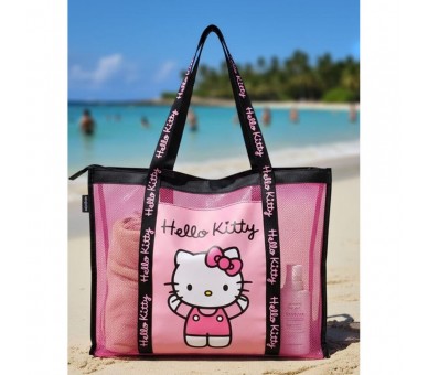 Bolsa playa rejilla Hello Kitty