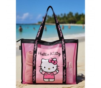 Bolsa playa rejilla Hello Kitty