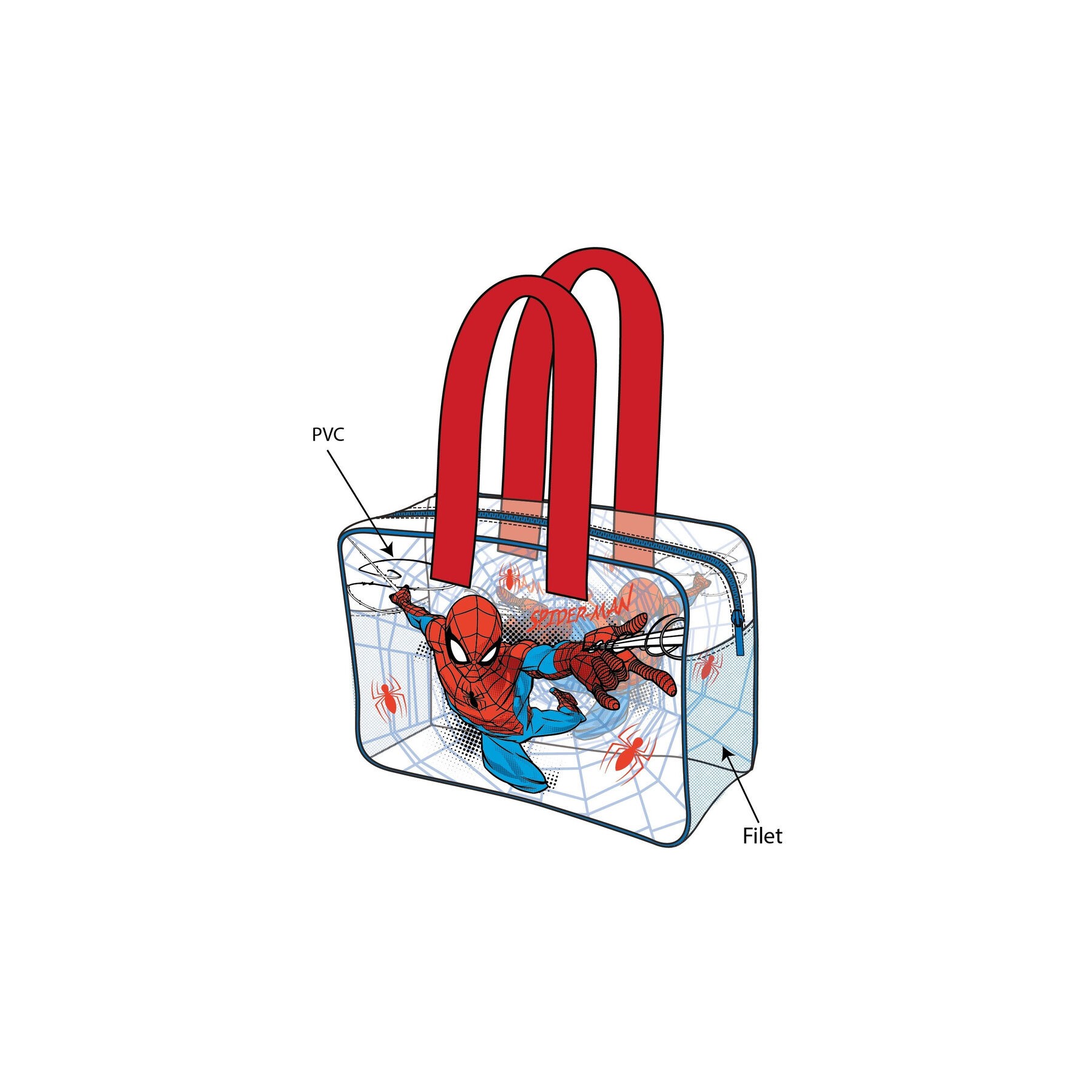 Bolsa playa Spiderman Marvel