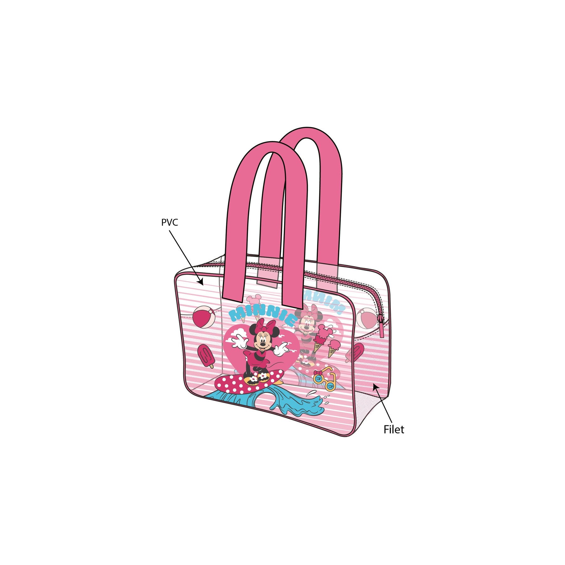 Bolsa playa Minnie Disney