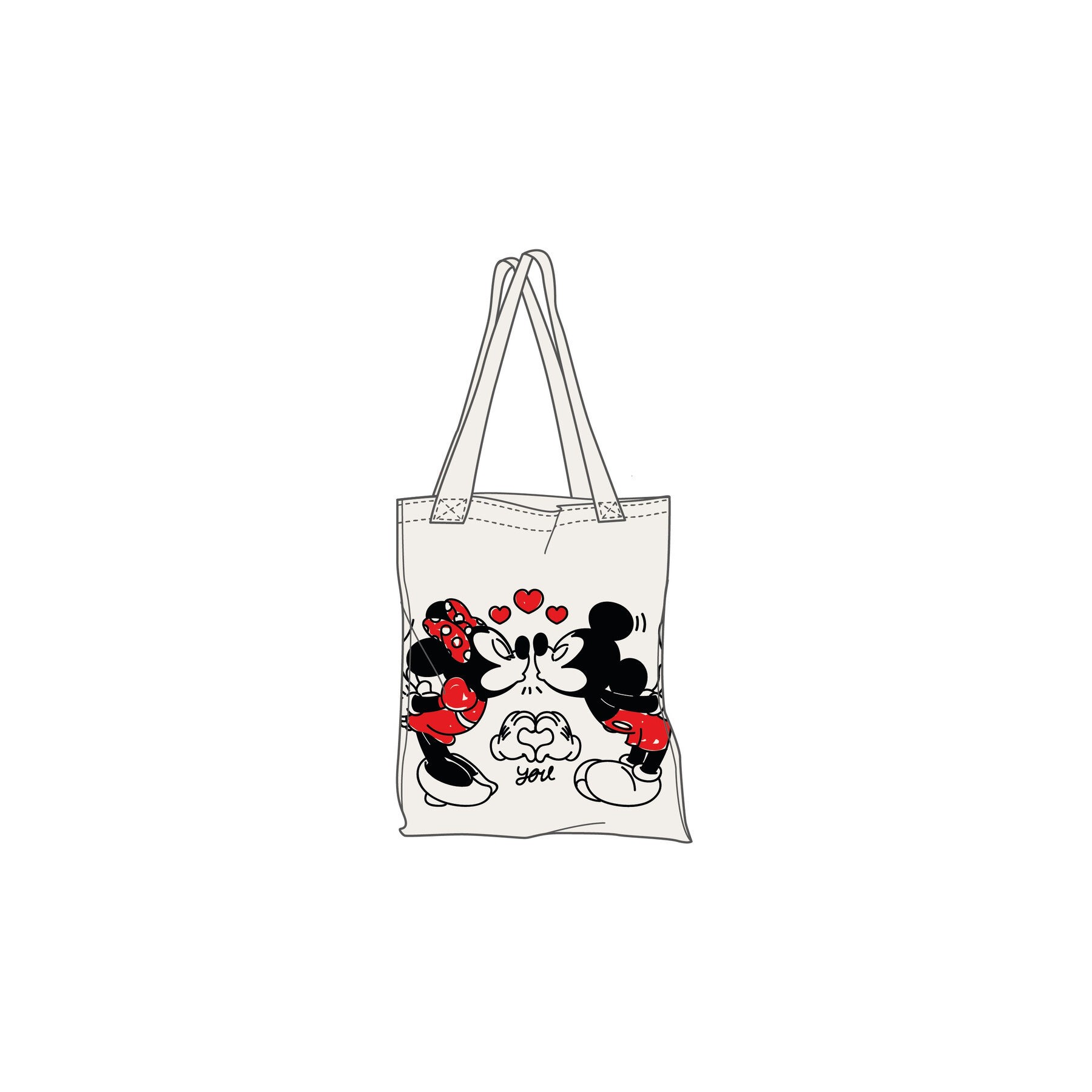 Bolsa shopping Mickey & Minnie Disney
