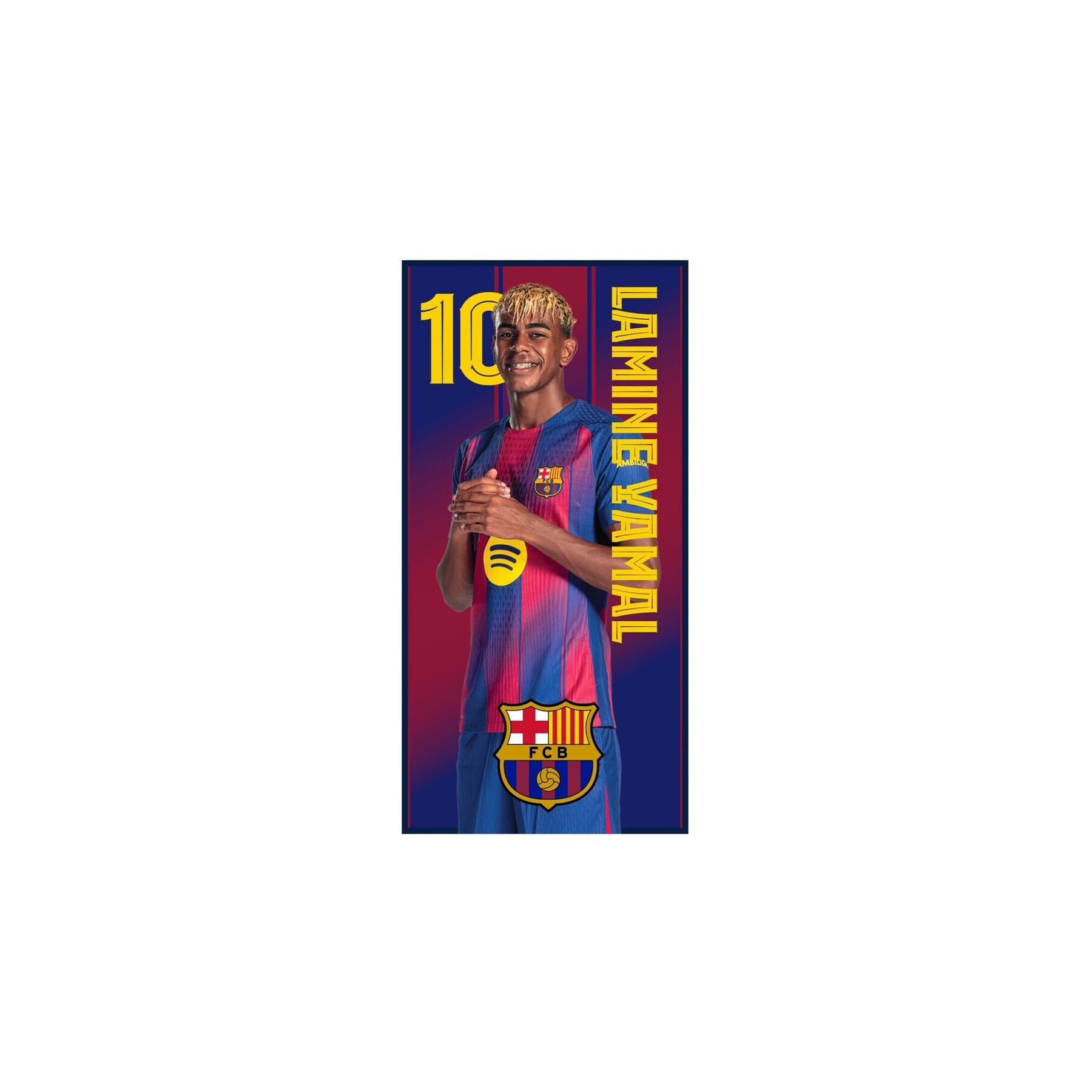Toalla Lamine Yamal F.C Barcelona microfibra