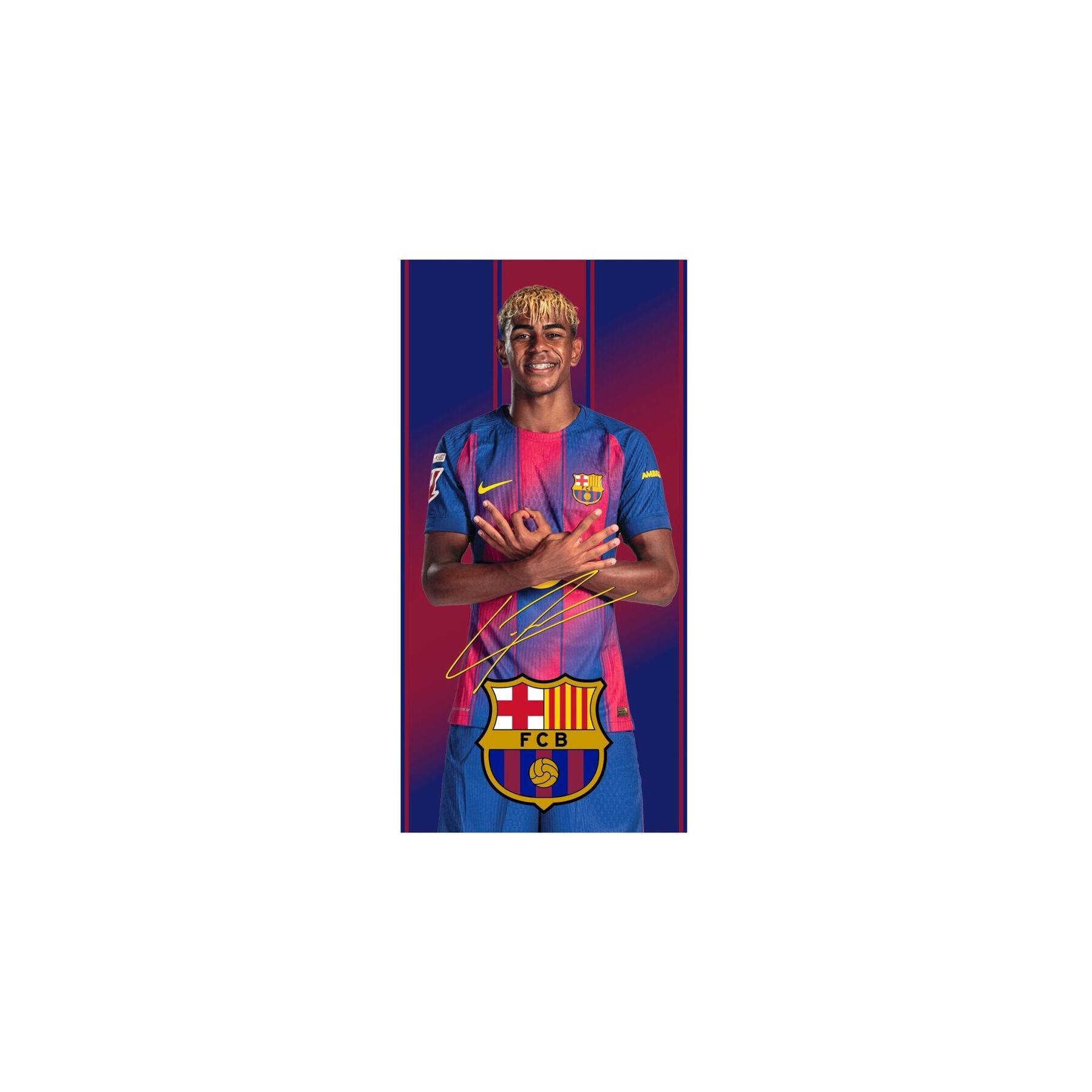 Toalla Lamine Yamal F.C Barcelona microfibra