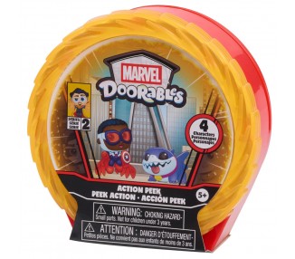Capsula sorpresa 4 figuras Action Mini Peek Series 2 Marvel Doorables surtido