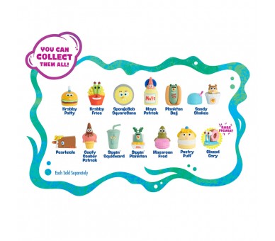 Figura sorpresa F.U.N. Food Squarepants Bob Esponja surtido