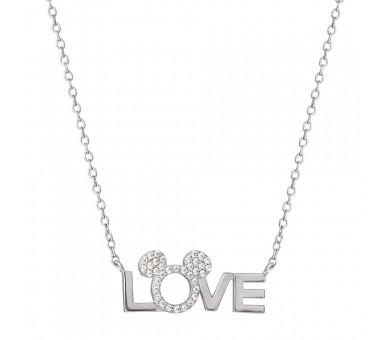 Colgante Love Minnie Disney plata