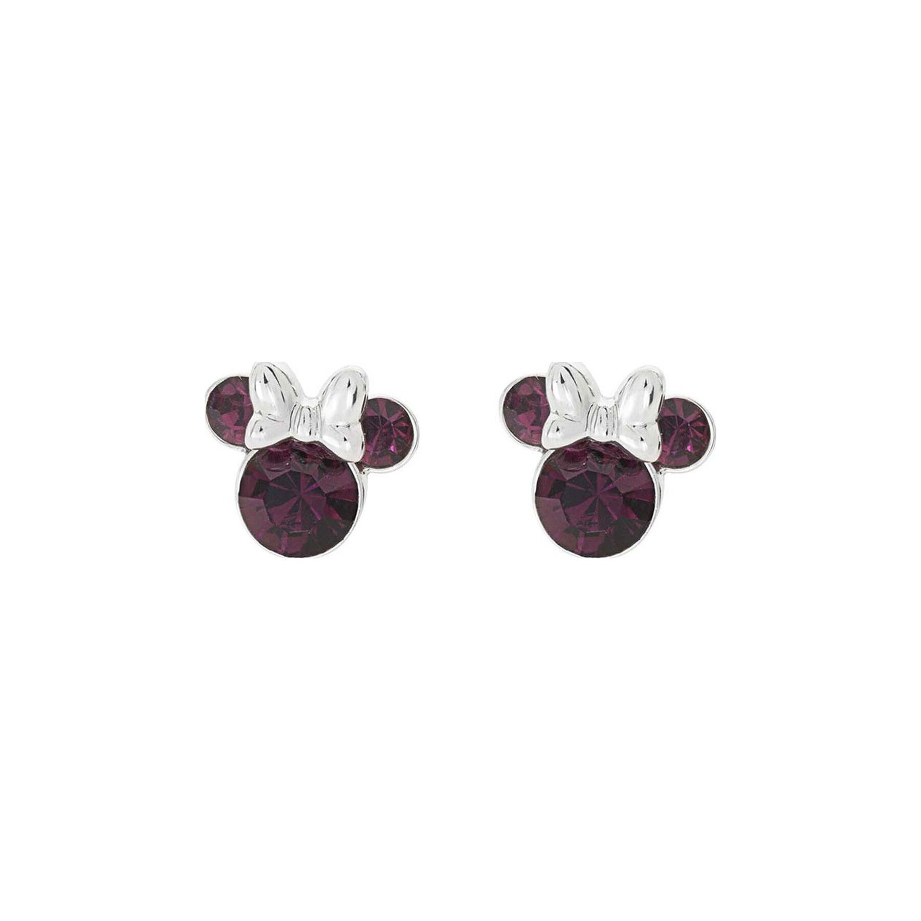 Pendientes Febrero Minnie Disney plata