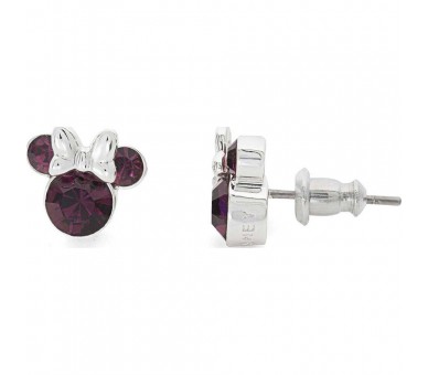 Pendientes Febrero Minnie Disney plata