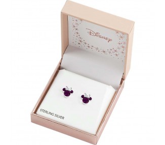Pendientes Febrero Minnie Disney plata