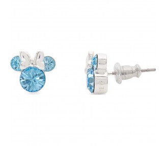 Pendientes Marzo Minnie Disney plata