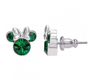 Pendientes Mayo Minnie Disney plata