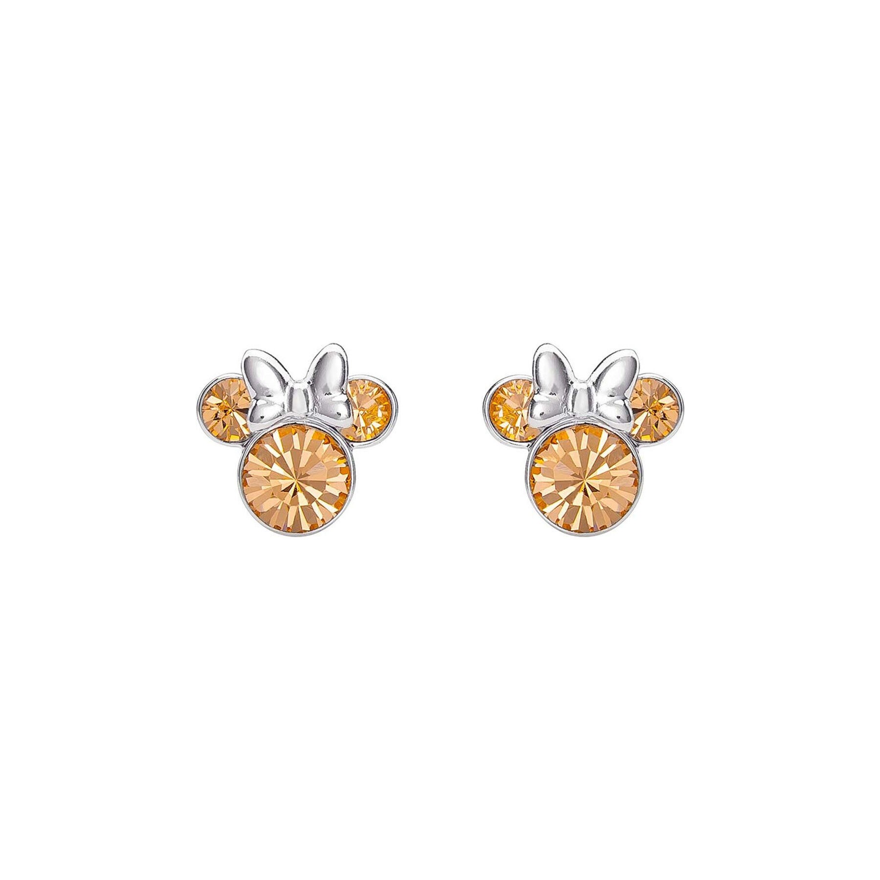 Pendientes June Minnie Disney plata