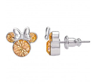 Pendientes June Minnie Disney plata