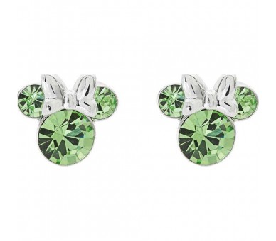 Pendientes Agosto Minnie Disney plata