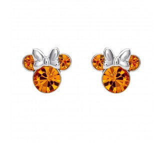 Pendientes Noviembre Minnie Disney plata