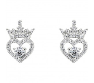 Pendientes Abril Princesas Disney plata