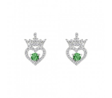 Pendientes Agosto Princesas Disney plata