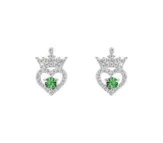 Pendientes Agosto Princesas Disney plata