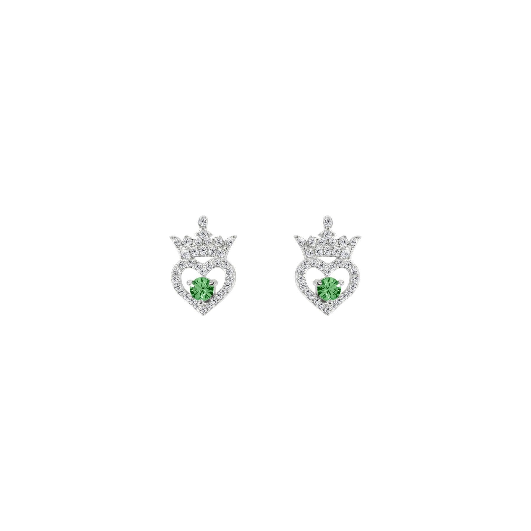 Pendientes Agosto Princesas Disney plata