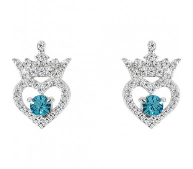 Pendientes Marzo Princesas Disney plata