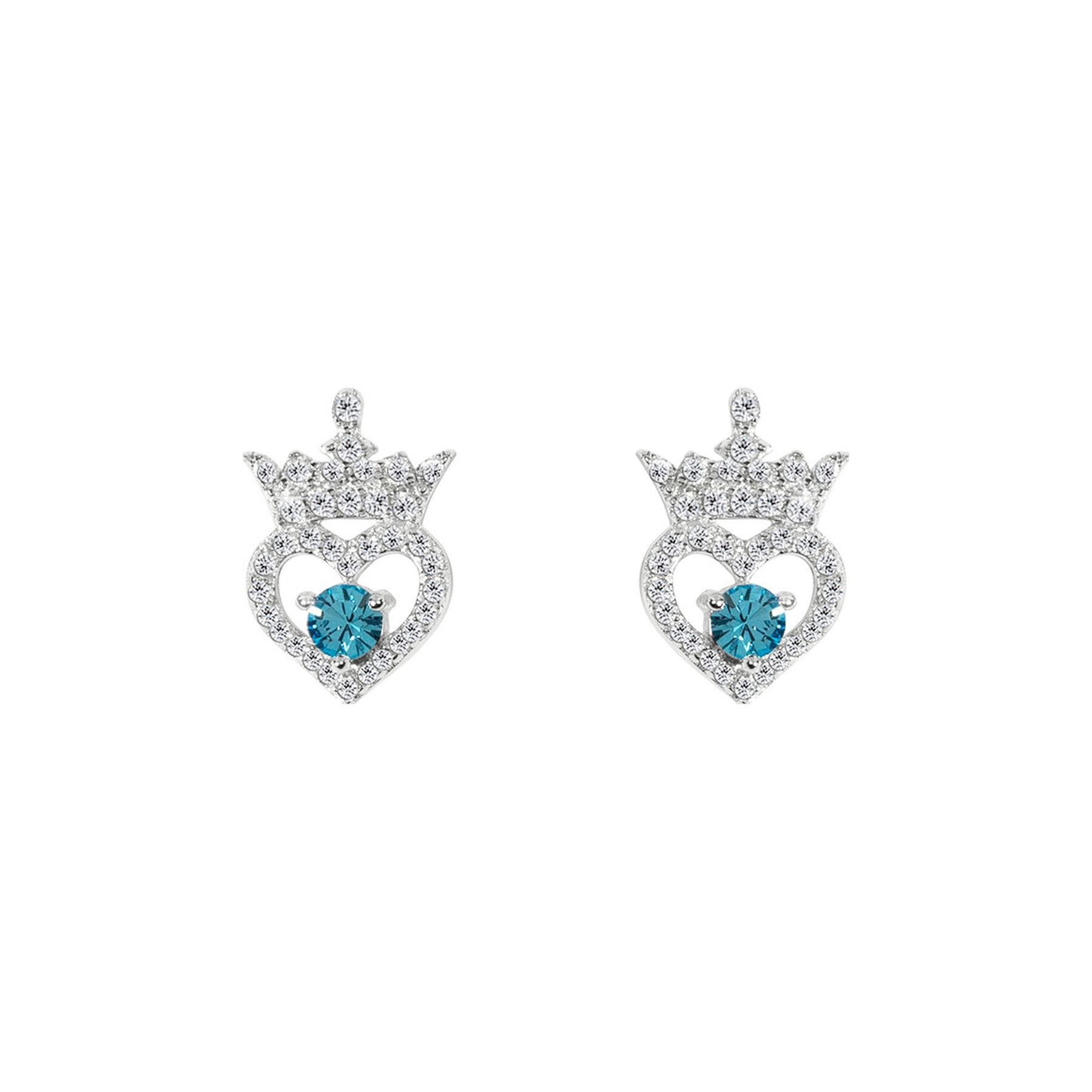 Pendientes Marzo Princesas Disney plata