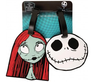 Set 2 Etiquetas de Equipaje Pesadilla Antes de Navidad Disney