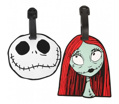 Set 2 Etiquetas de Equipaje Pesadilla Antes de Navidad Disney
