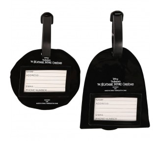 Set 2 Etiquetas de Equipaje Pesadilla Antes de Navidad Disney