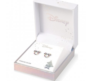 Pendientes Rainbow Minnie Disney plata