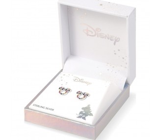 Pendientes Rainbow Minnie Disney plata