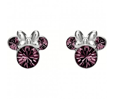 Pendientes Febrero Minnie Disney plata