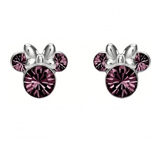 Pendientes Febrero Minnie Disney plata