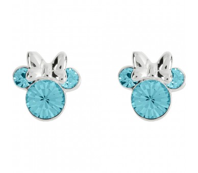 Pendientes Marzo Minnie Disney plata