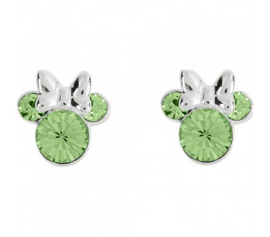 Pendientes Agosto Minnie Disney plata