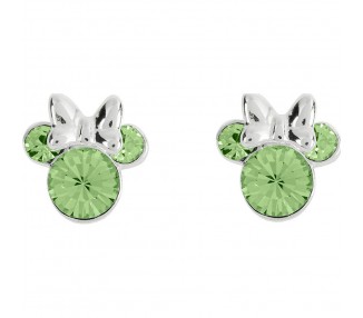 Pendientes Agosto Minnie Disney plata