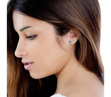 Pendientes Diciembre Minnie Disney plata