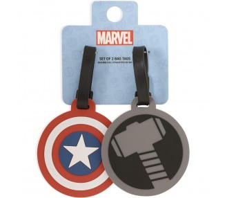 Set 2 Etiquetas de Equipaje Los Vengadores Avengers Marvel