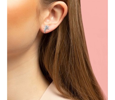 Pendientes Campanilla Disney plata