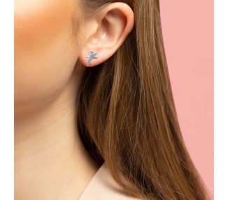 Pendientes Campanilla Disney plata