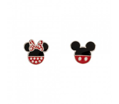 Pendientes Mickey & Minnie Disney plata