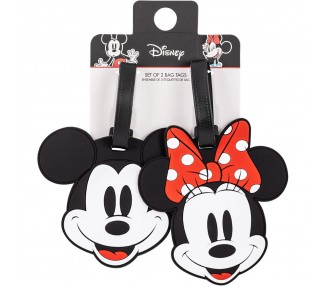 Set 2 Etiquetas de Equipaje Mickey & Minnie Disney