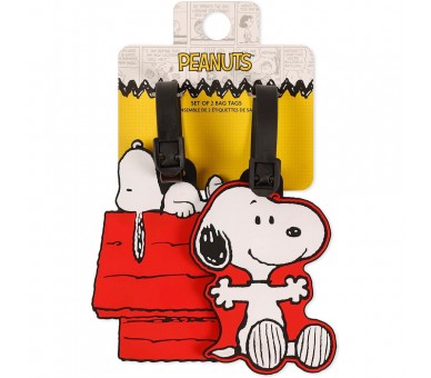Set 2 Etiquetas de Equipaje Snoopy Peanuts