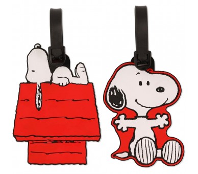 Set 2 Etiquetas de Equipaje Snoopy Peanuts
