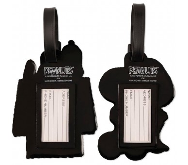 Set 2 Etiquetas de Equipaje Snoopy Peanuts