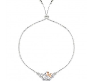 Pulsera Mickey & Minnie Disney plata